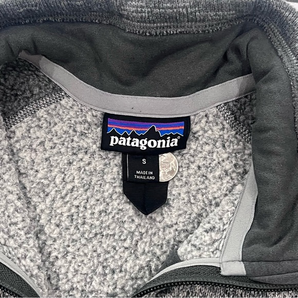 Patagonia Men's Better Sweater 1/4-Zip Fleece Two Tone Grey Small - Picture 4 of 10